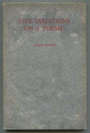 Item #504336 Five Variations on a Theme. Edith SITWELL
