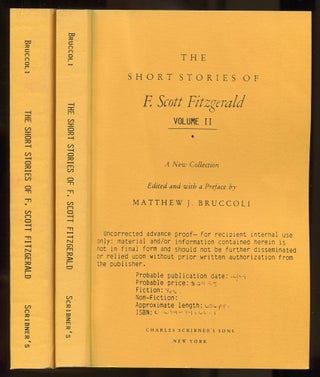 Item #504518 The Short Stories of F. Scott Fitzgerald: A New Collection. F. Scott FITZGERALD