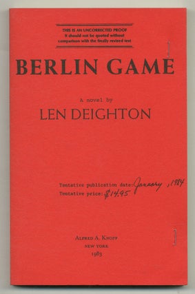 Item #504633 Berlin Game. Len DEIGHTON