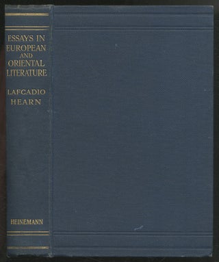 Item #504758 Essays in European and Oriental Literature. Lafcadio HEARN