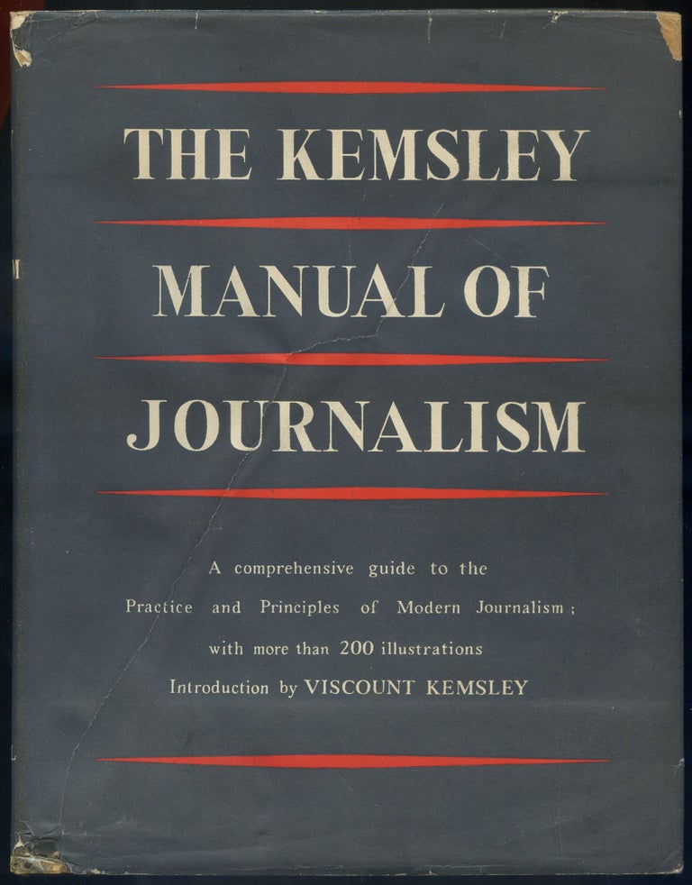 Item #504767 THE Kemsley Manual of Journalism. Viscount KEMSLEY, Ian Fleming.