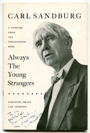 Item #505207 [Prospectus]: Always the Young Strangers (A Sampler from the Forthcoming Book). Carl...