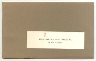 Item #505481 Full Moon, Santa Barbara. Sara TEASDALE