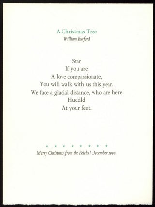 Item #505742 [Broadside]: A Christmas Tree. William BURFORD