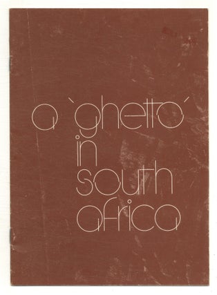 Item #507221 A 'Ghetto' in South Africa