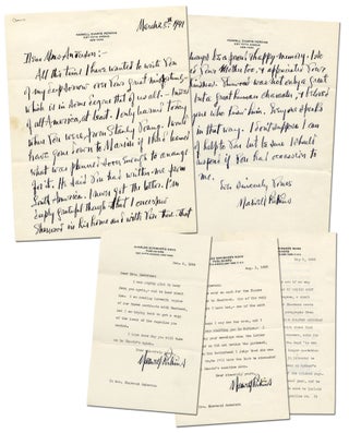 Item #50745 Four Letters from Maxwell Perkins to Sherwood Anderson's Widow. Maxwell E. PERKINS