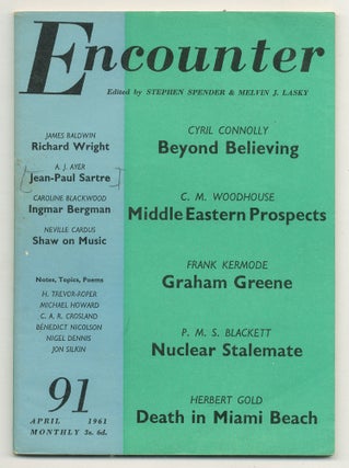 Item #507546 [Periodical]: Encounter. Vol. XVI, No. 4. April, 1961. James BALDWIN, Richard Wright