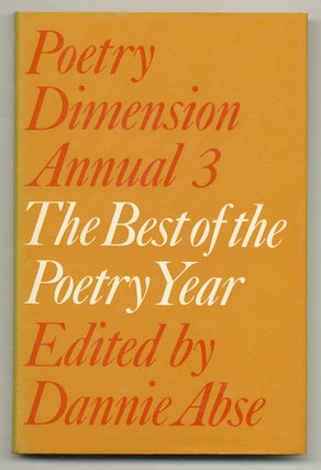 Item #507671 Poetry Dimension Annual 3: The Best of the Poetry Year. Basil BUNTING, Ted Hughes,...