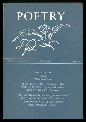 Item #507691 Poetry – Vol. 107, No. 4, January 1966. Basil BUNTING, Wallace Fowlie, Guy...