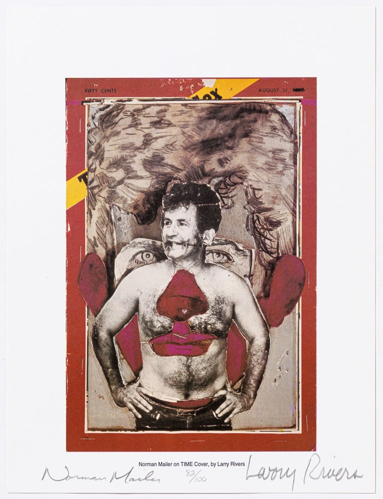 Item #507809 [Broadside]: Portrait of Norman Mailer. Larry RIVERS.