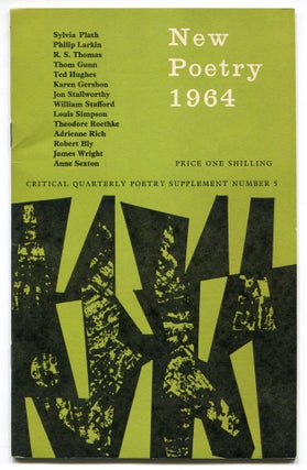Item #507975 New Poetry 1964: Critical Quarterly Poetry Supplement Number 5. Sylvia PLATH, Thom...