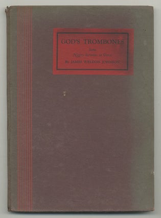 Item #508340 God's Trombone: Some Negro Sermons in Verse. James Weldon JOHNSON