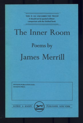 Item #508600 The Inner Room. James MERRILL