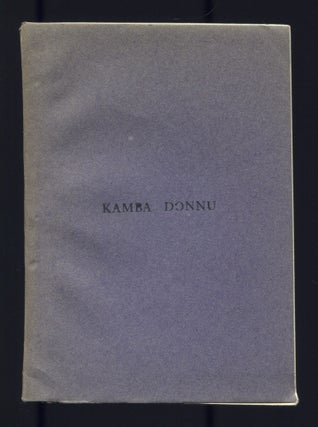 Item #508624 [Hymnal]: Kamba Donnu [Songs of God