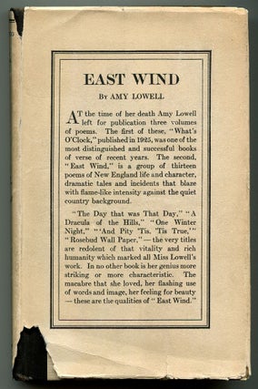 Item #508872 East Wind. Amy LOWELL