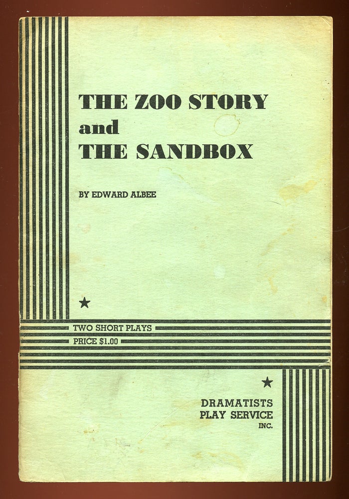 Item #50919 The Zoo Story and The Sandbox. Edward ALBEE.