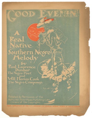 Item #509678 [Sheet music]: Good Evenin': A Real Native Southern Melody (Music Supplement of the...