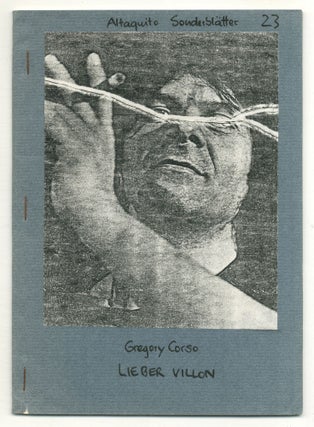Item #509767 Lieber Villon und Andere Gedichte [Dear Villon and Other Poems]. Gregory CORSO