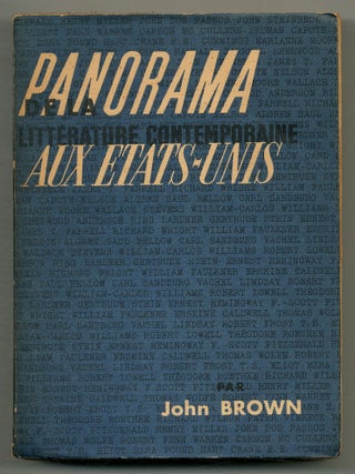 Panorama de la Litt&eacute;rature Contemporaine Aux &Eacute;tats-Unis: Introduction, John BROWN.