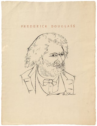 Item #510084 [Portrait Print]: Frederick Douglass. Ben SHAHN, Frederick Douglass