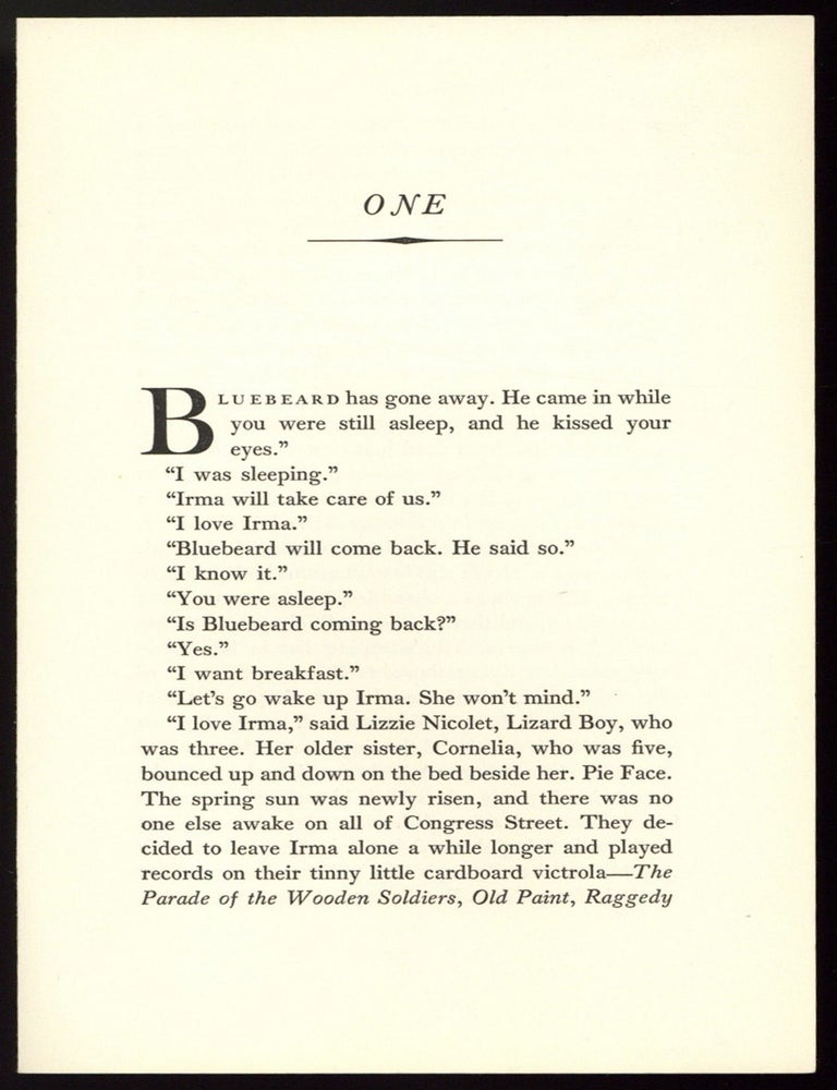 Item #510198 [Sample Pages]: The Final Beast. Frederick BUECHNER.