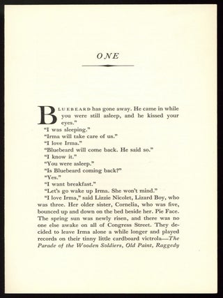 Item #510198 [Sample Pages]: The Final Beast. Frederick BUECHNER