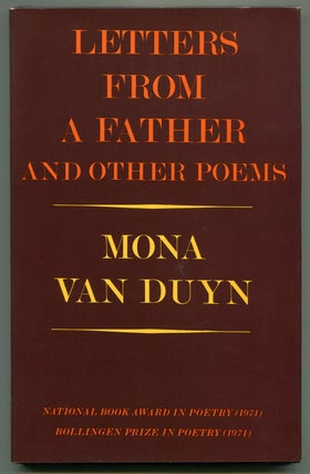 Item #510227 Letters From a Father and Other Poems. Mona VAN DUYN
