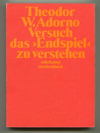 Item #510783 Versuch, das Endspiel zu Verstehen: Aufsatze zur Literature des 20. Jahrhunderts I....