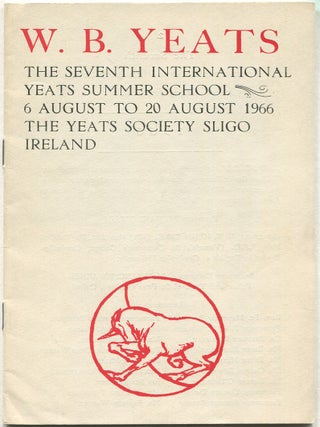 Item #511122 W.B. Yeats: The Seventh International Yeats Summer School, 6 August To 20 August...
