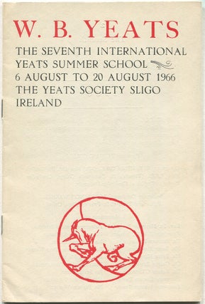 Item #511122 W.B. Yeats: The Seventh International Yeats Summer School, 6 August To 20 August...