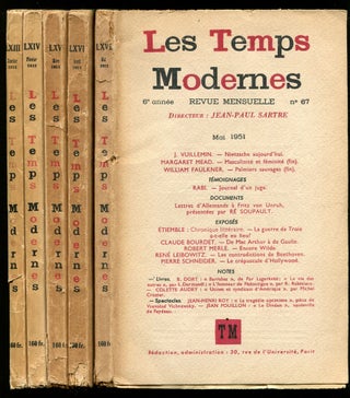 Item #511232 Les Temps Modernes. Nos. 63-67, Janvier, 1951 - Mai, 1951 [Five Separate Issues]....