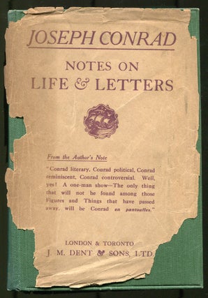 Item #511523 Notes on Life & Letters. Joseph CONRAD