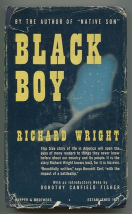 Item #511554 Black Boy: A Record of Childhood and Youth. Richard WRIGHT