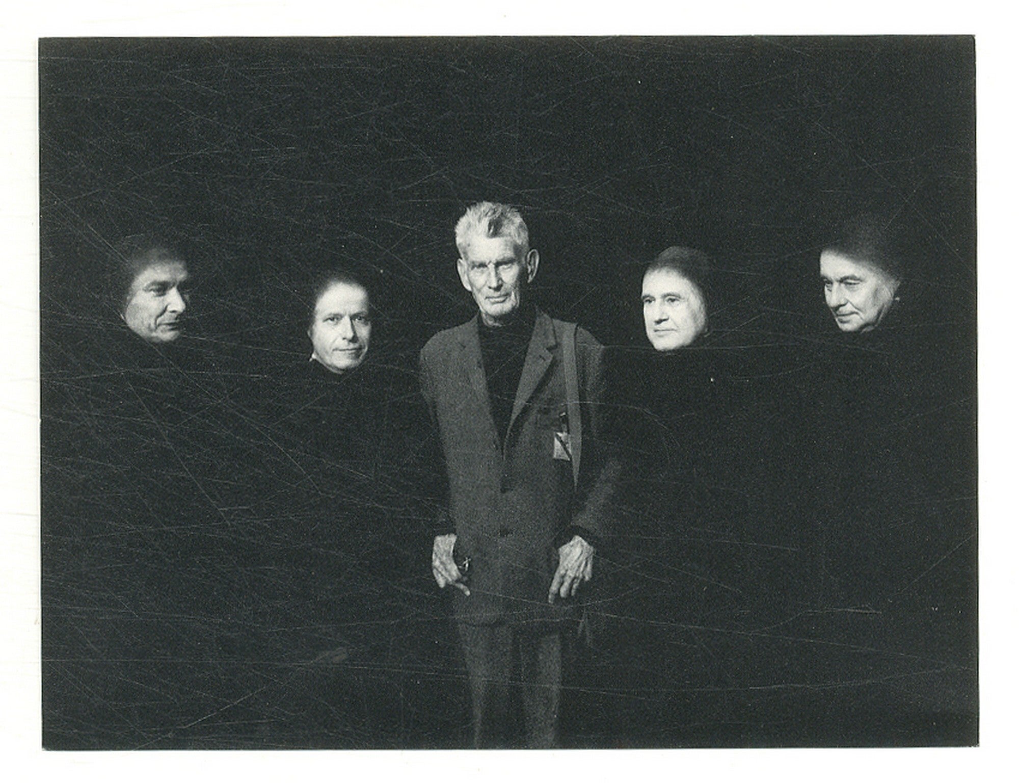 Photographic Portrait of Samuel Beckett and Cast of Was Wo What Where ...