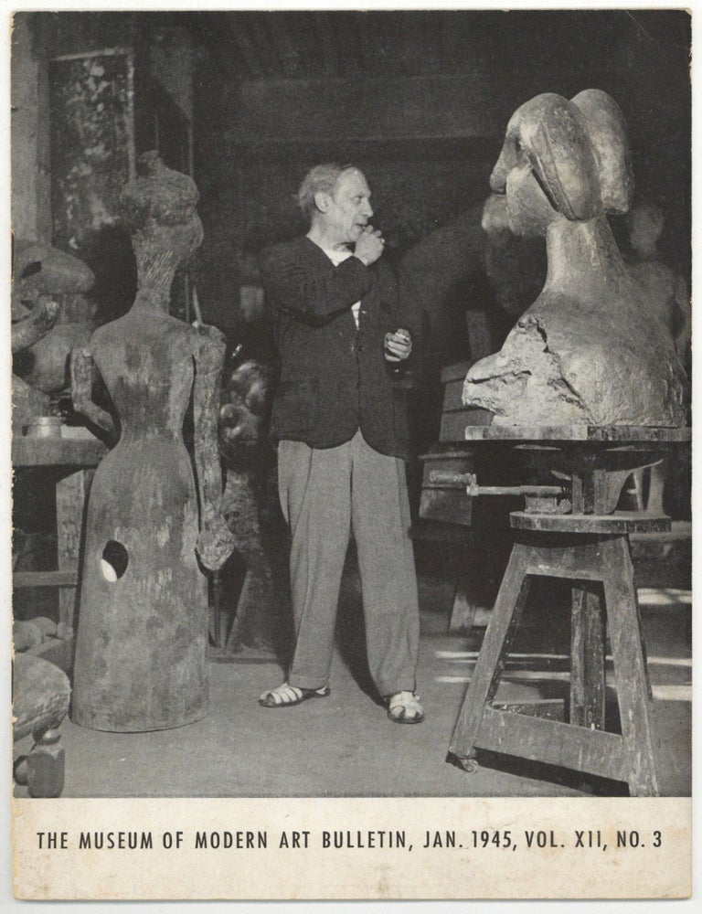 Item #511892 The Museum of Modern Art Bulletin - January, 1945, Vol. XII, No. 3. Pablo PICASSO.