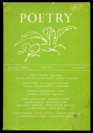 Item #512766 Poetry – Vol. 94, No. 1, April 1959. Paul VALÉRY, James Dickey, Robert...