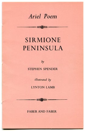 Item #513394 Sirmione Peninsula. Stephen SPENDER