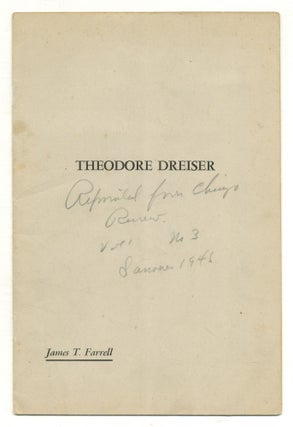 Item #513513 [Offprint]: Theodore Dreiser. James T. FARRELL