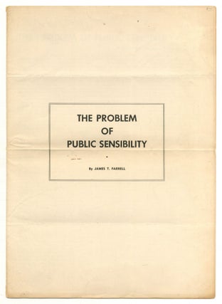 Item #513514 The Problem of Public Sensibility: A Review of the Film, "The Open City" James T....