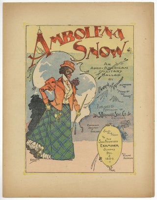 Item #513627 [Sheet music]: Ambolena Snow: An Afro-American Military Ballad. Lester BODINE, words...
