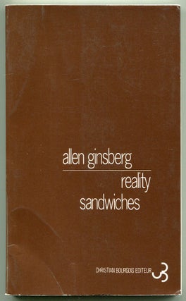 Item #513671 Reality Sandwiches (Bilingual Edition). Allen GINSBERG