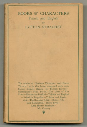 Item #513918 Books and Characters: French & English. Lytton STRACHEY