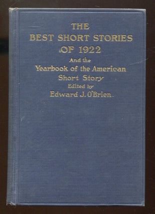 Item #514088 The Best Short Stories of 1922 and the Yearbook of the American Short Story. F....