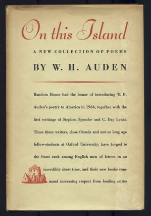 Item #515710 On This Island. W. H. AUDEN