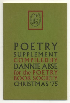 Item #515878 Poetry Supplement Compiled by Dannie Abse for the Poetry Book Society. Dannie ABSE
