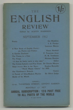 Item #516330 The English Review – Vol. XII, No. 2. September, 1912. Norman DOUGLAS, Jesse F....