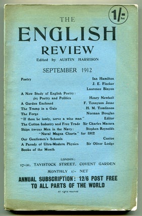 Item #516331 The English Review – Vol. XII, No. 2, September 1912. Norman DOUGLAS, Jesse F....