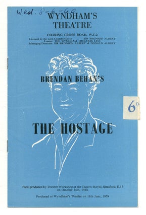 Item #516602 [Theatre Program]: The Hostage. Produced at Wyndham's Theatre on 11th June, 1959....
