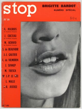 Item #516875 Stop (Magazine Artistique et Litteraire) – No. 18. Brigitte Bardot Numero Special....
