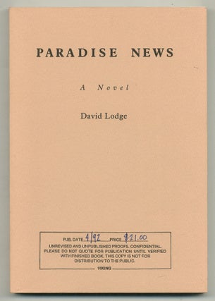 Item #517659 Paradise News: A Novel. David LODGE